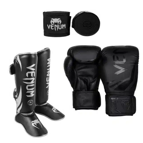 Venum kickboks set challenger blacksilver