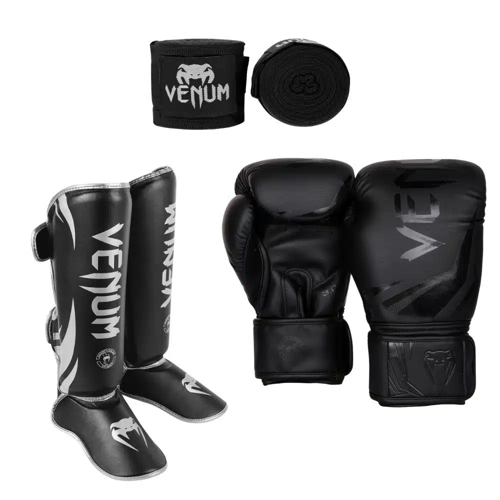 Venum kickboks set challenger blacksilver