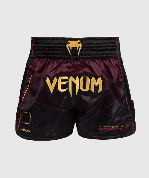 Venum Muay Thai Shorts Tactical XT Black/Burgundy/Gold