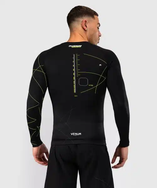 Venum Training Camp 4.0 Rashguard met lange mouwen - Zwart/Neon groen