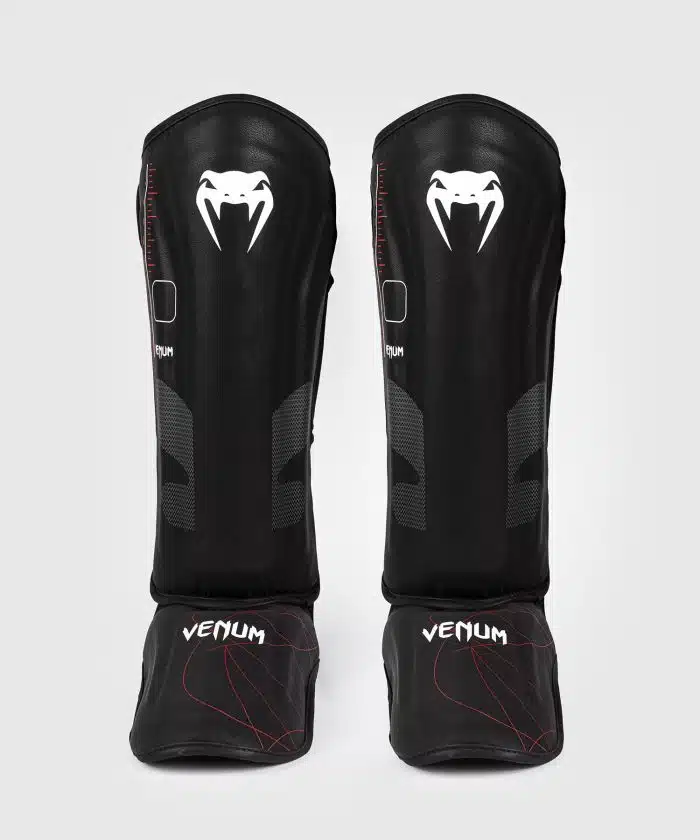 Venum Scheenbeschermers Tactical XT Black/Fire Red