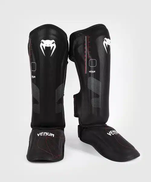 Venum Scheenbeschermers Tactical XT Black/Fire Red