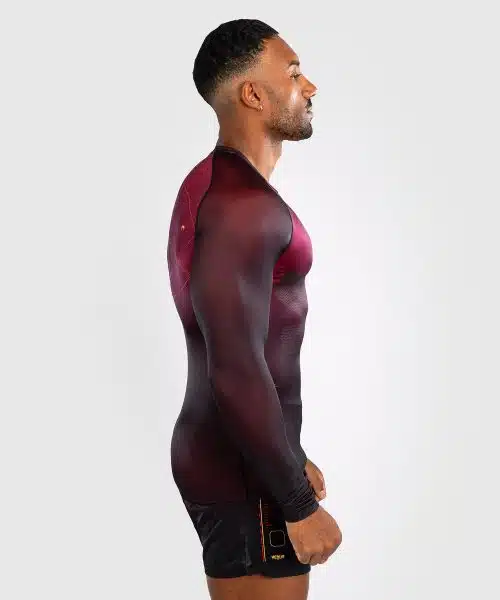 Venum Rashguard Long Sleeve Tactical XT Burgundy/Gold