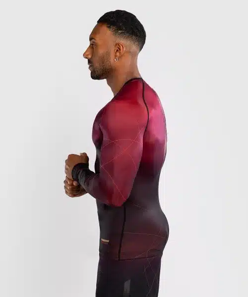 Venum Rashguard Long Sleeve Tactical XT Burgundy/Gold