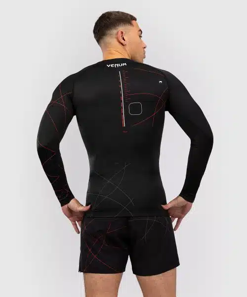 Venum Rashguard Long Sleeve Tactical XT Black/Fire Red