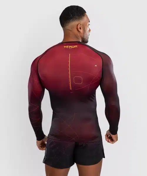 Venum Rashguard Long Sleeve Tactical XT Burgundy/Gold