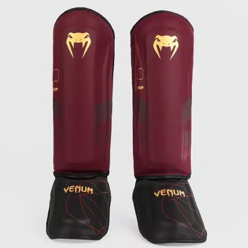Venum Scheenbeschermers Tactical XT Burgundy/Gold