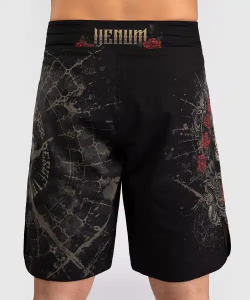 Venum Fight Short Santa Muerte 5.0 Deep Black/Gold