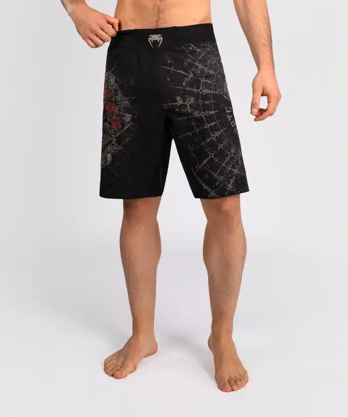 Venum Fight Short Santa Muerte 5.0 Deep Black/Gold