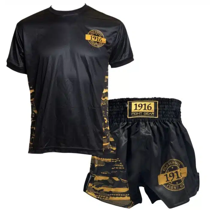 1916 Kleding Set Kids Youth Fighter Goud