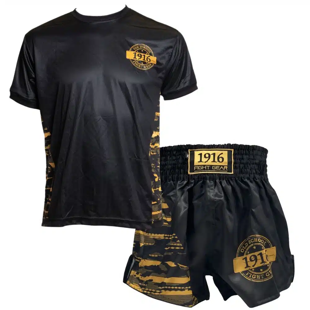 1916 Kleding Set Kids Youth Fighter Goud
