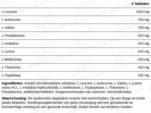 EAA (Essential Amino) Tabs 5000 - 200 tabletten