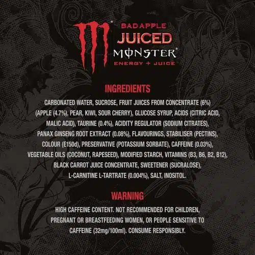 Monster Energy Juiced Bad Apple 500ml