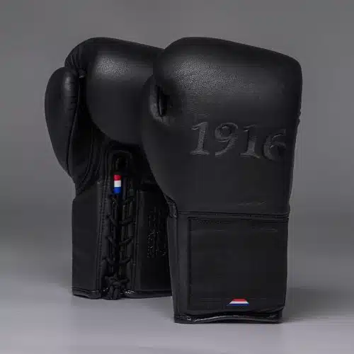 1916 Fight Gear Bokshandschoenen Premium Elite Black/Black Laces