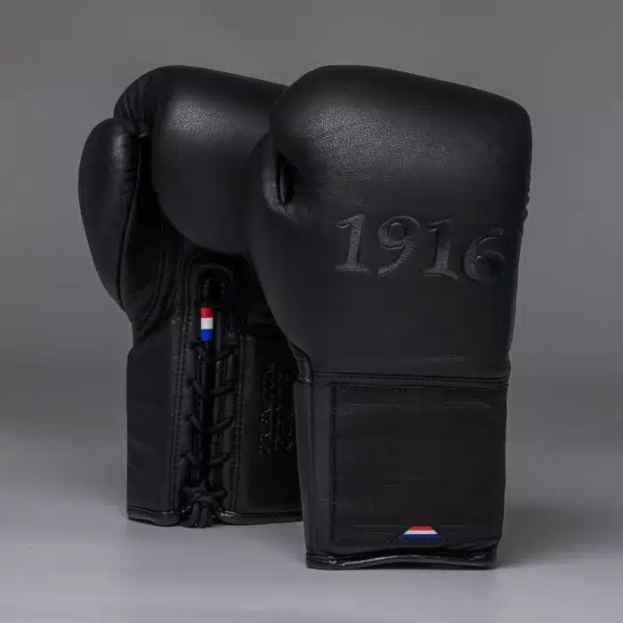 1916 Fight Gear Bokshandschoenen Premium Elite Black/Black Laces