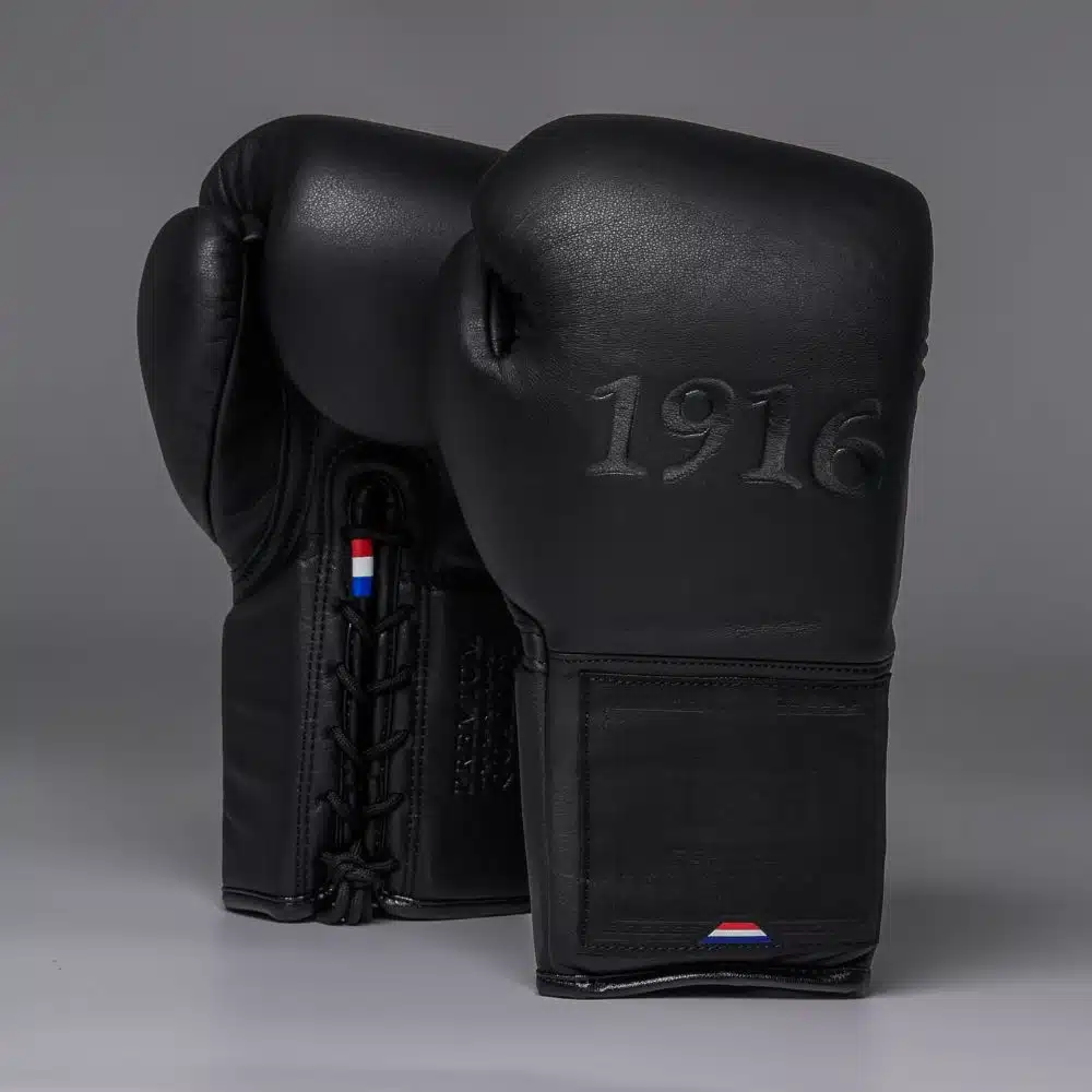 1916 Fight Gear Bokshandschoenen Premium Elite Black/Black Laces