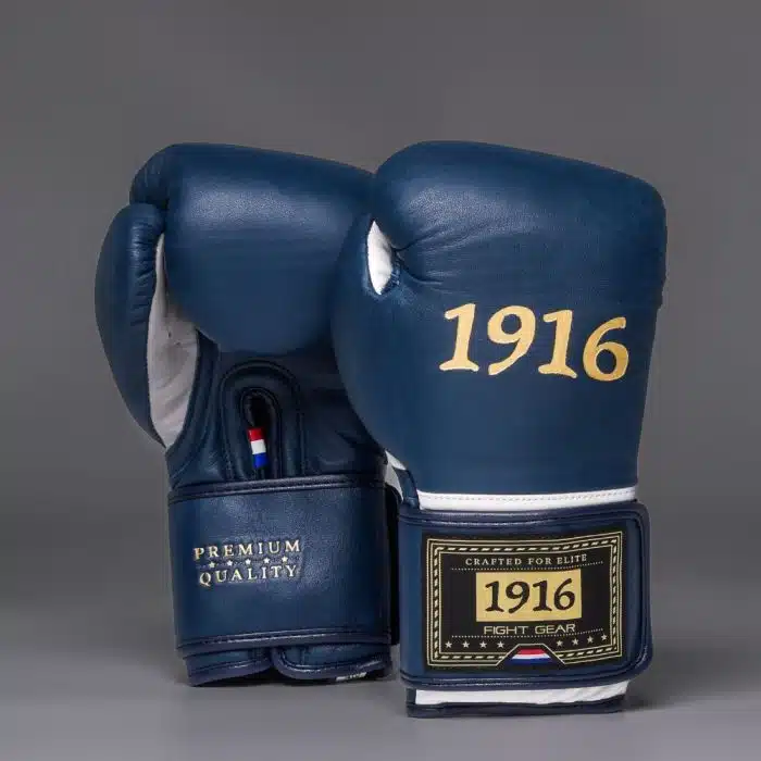 1916 Fight Gear Bokshandschoenen Premium Elite Dark Navy/White
