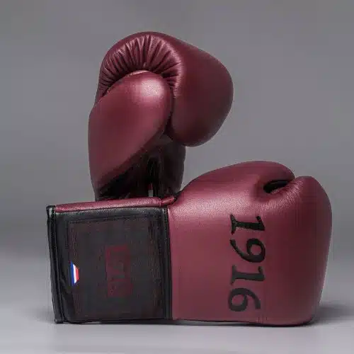 1916 Fight Gear Bokshandschoenen Premium Elite Maroon/Black Laces