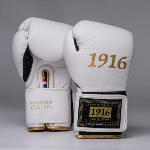 1916 Fight Gear Bokshandschoenen Premium Elite White/Black
