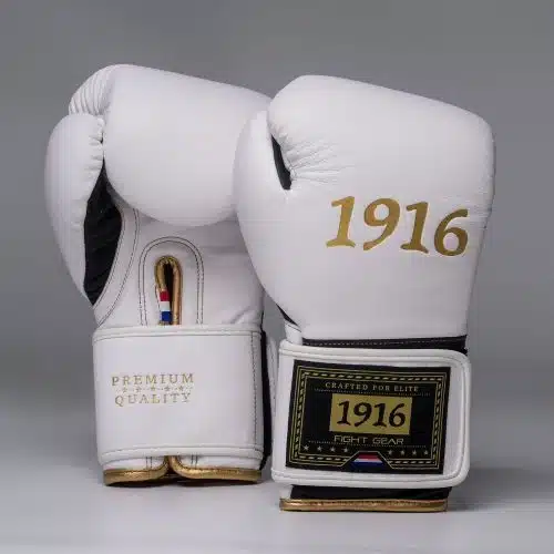 1916 Fight Gear Bokshandschoenen Premium Elite White/Black