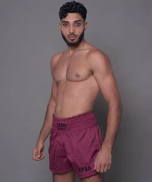 1916 Fight Gear Kickboksbroek Legend Maroon/Black