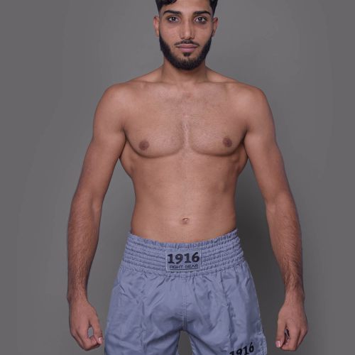 1916 Fight Gear Kickboksbroek Legend Light Grey/Black