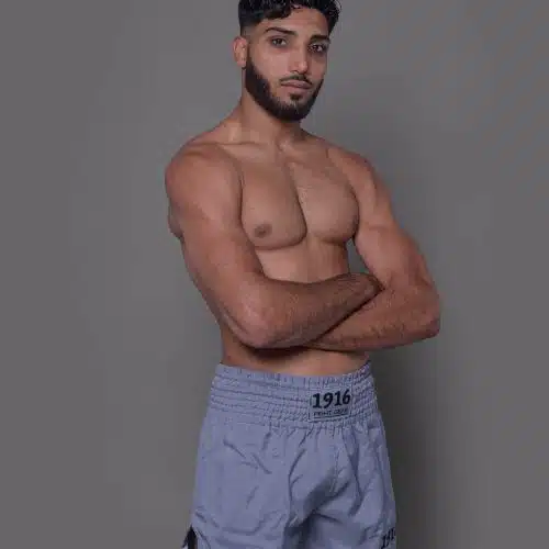 1916 Fight Gear Kickboksbroek Legend Light Grey/Black