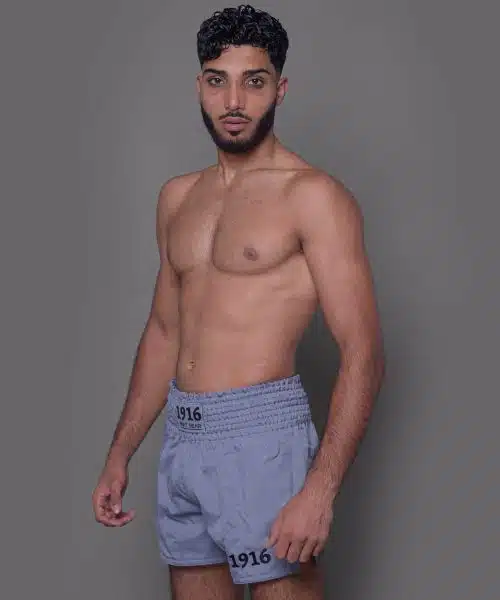 1916 Fight Gear Kickboksbroek Legend Light Grey/Black