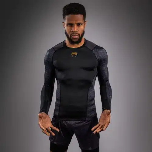Venum X Assassin's Creed Rashguard Long Sleeve Shadows Black