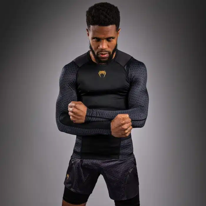Venum X Assassin's Creed Rashguard Long Sleeve Shadows Black