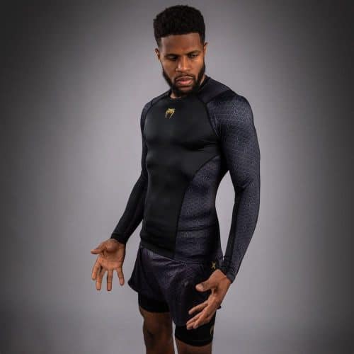 Venum X Assassin's Creed Rashguard Long Sleeve Shadows Black