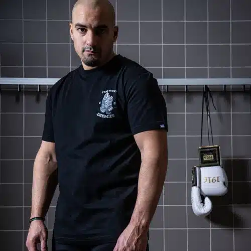 1916 fight gear t-shirt pray for my enemies 2.0 black/grey