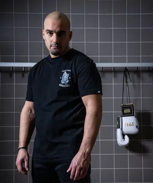 1916 fight gear t-shirt pray for my enemies 2.0 black/grey