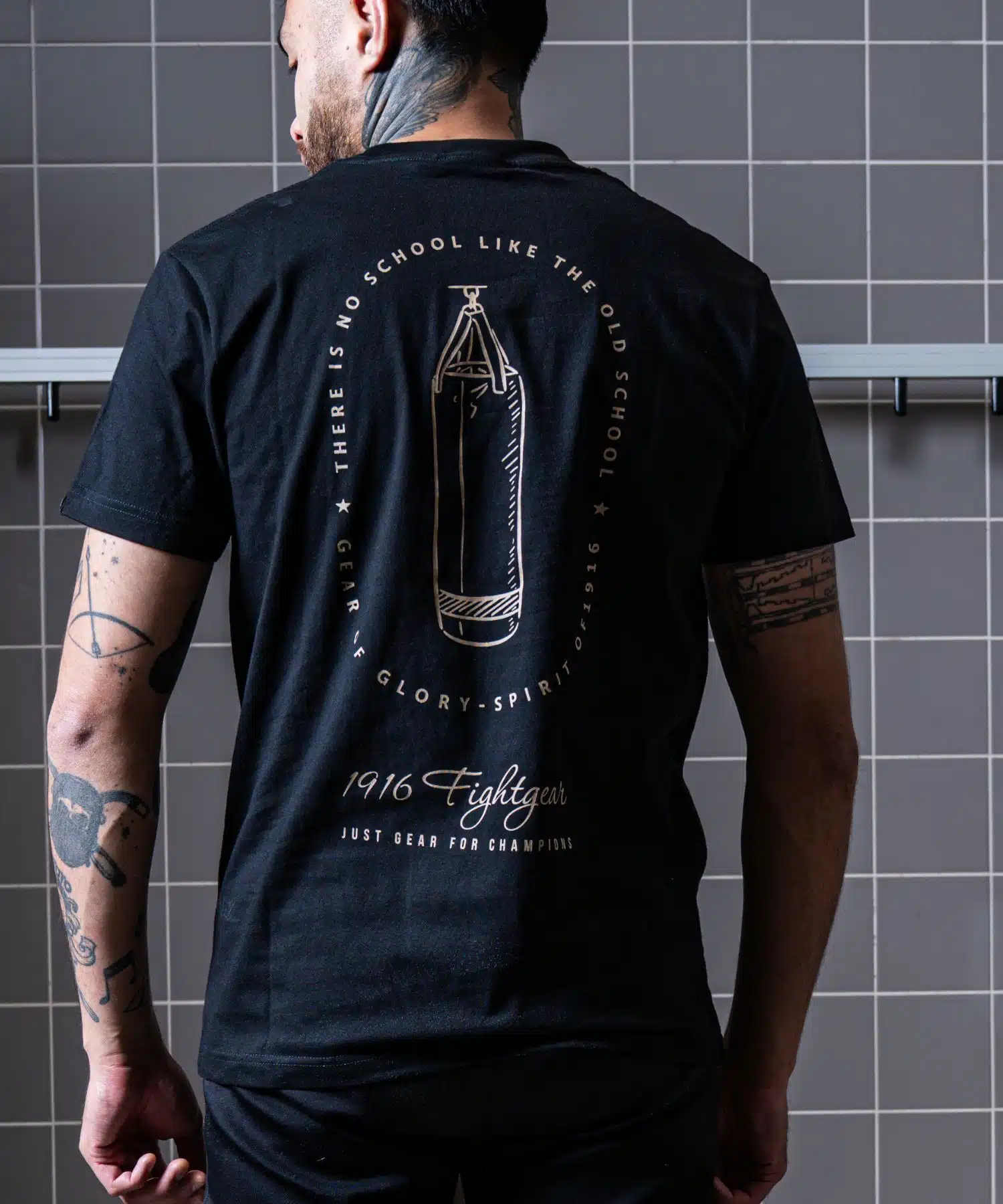 1916 fight gear t-shirt boxing bag black