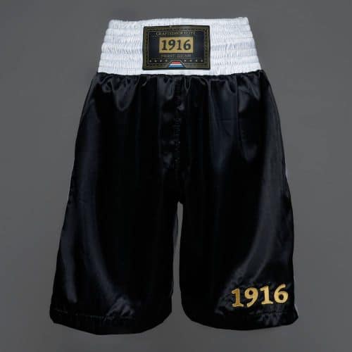 1916 Fight Gear Boksbroek Premium Elite Black/White