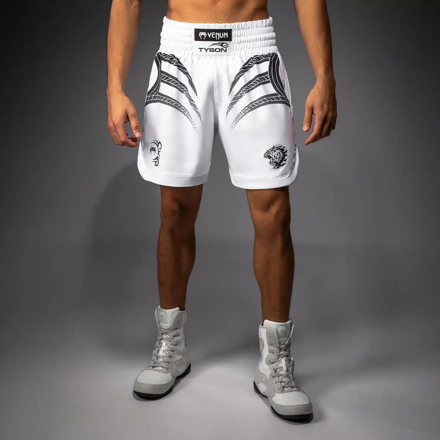 Venum X Mike Tyson Tiger Boxing Short White/Deep Black