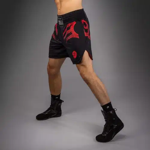 Venum X Mike Tyson Tiger Boxing Short Deep Black/Intense Red