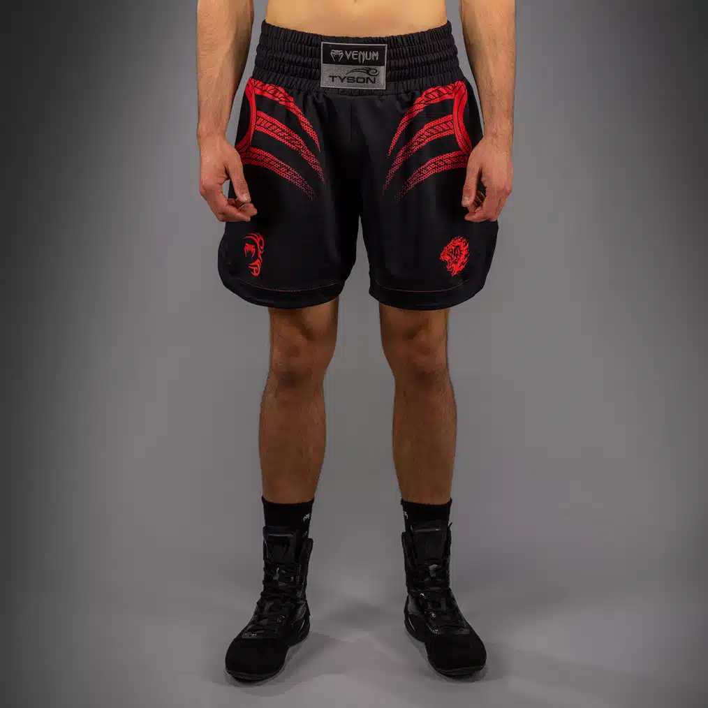 Venum X Mike Tyson Tiger Boxing Short Deep Black/Intense Red