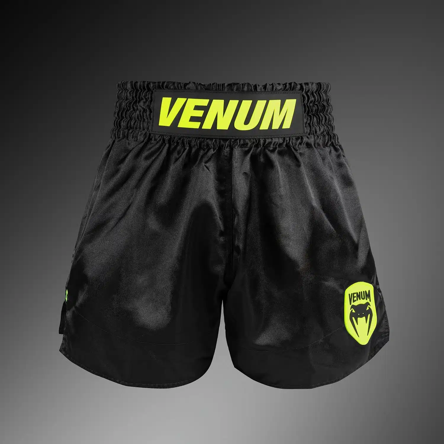 Venum Classic Evo Muay Thai Short Black/Neon Yellow